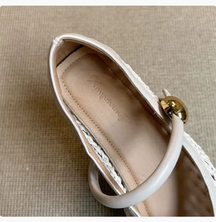 Femmes talon bas évider chaussures 3cm femme