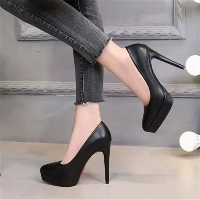 Escarpins Sexy à bout pointu et talons hauts de 12Cm pour femmes