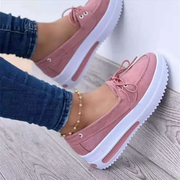 Baskets à Semelle Compensée pour Femme