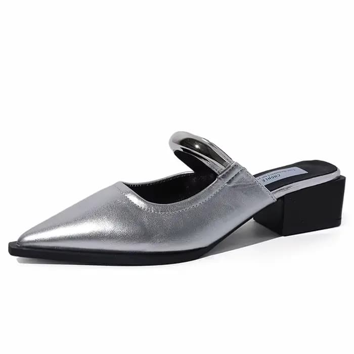Mules d'été à bout couvert pour femmes
