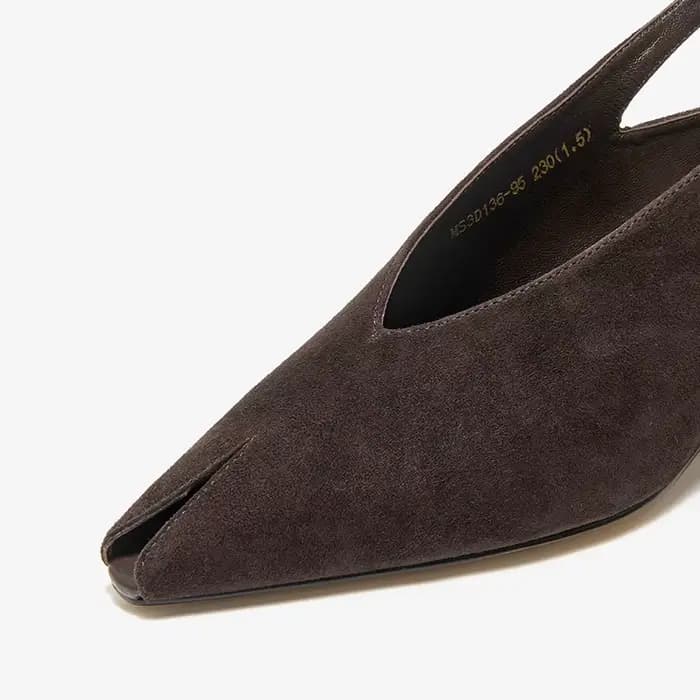 BEAUTODAY – escarpins fantaisie en daim de mouton pour femmes