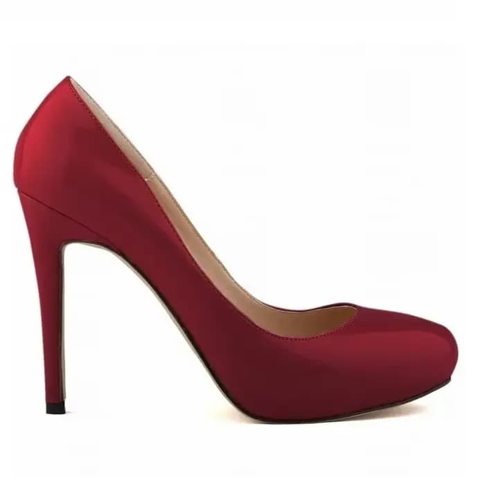 Escarpins Sexy en cuir verni peu profond pour femmes