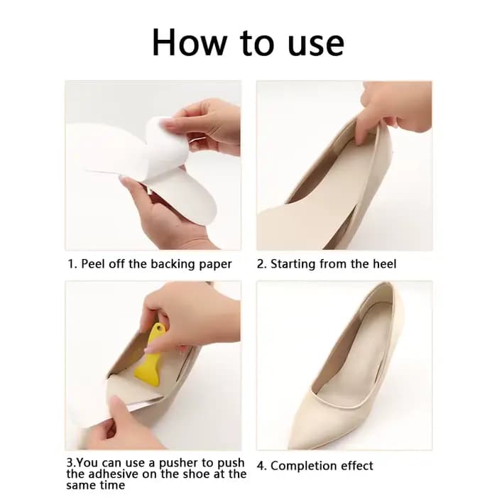 Semelle intérieure en cuir pour chaussures sandales talons hauts demi-coussinets insérer antidérapant femmes Ultra-mince absorbant la sueur respirant peut être collé