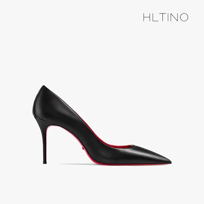 HLTINO Sexy chaussures à fond rouge 12 cm femmes escarpins à talons hauts avec finition mate printemps été automne