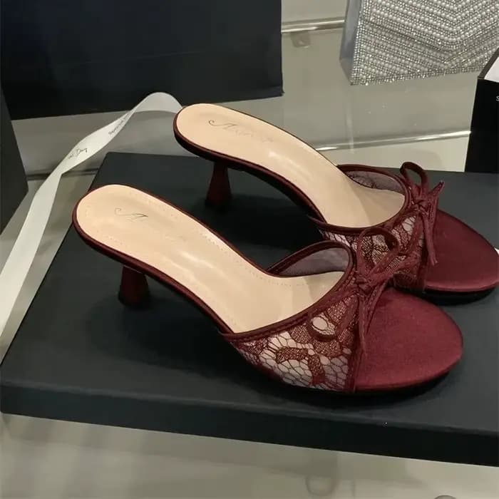 Nouvelles sandales plates à talon fin et bout ouvert pour femmes