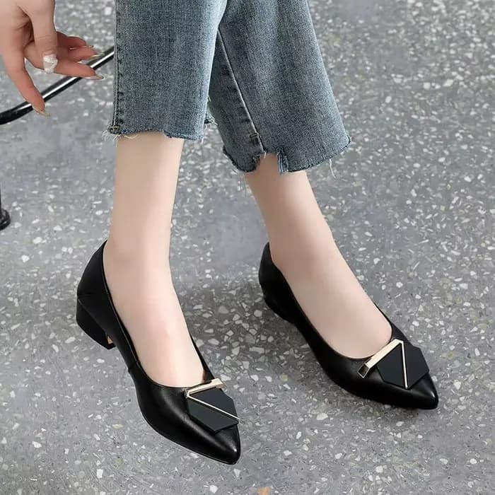 Mocassins à talons épais pour femmes