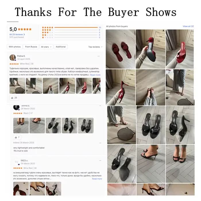 2026 Mode Sexy Mules à Talons Hauts Fins pour Femme, à Bout Ouvert, en Cuir Verni, Sandales d'Extérieur