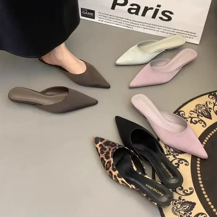 Mules élégantes et sexy à bout pointu pour femmes