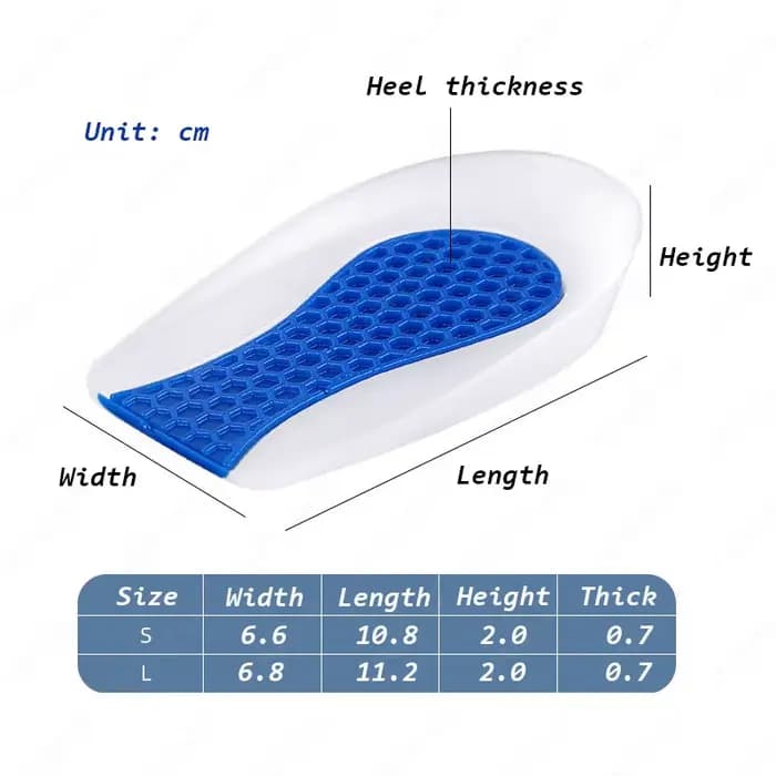 2 coussinets anti-douleur pour talon avec gel PU et coque de talon