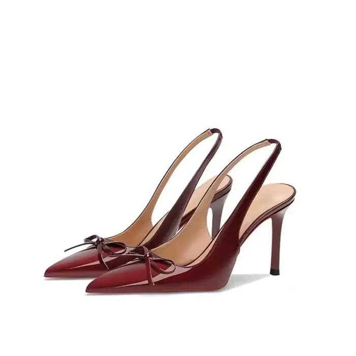 Sandales d'été à talons hauts avec nœud polyvalent