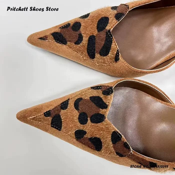 Escarpins aiguilles léopard Sexy pour femmes