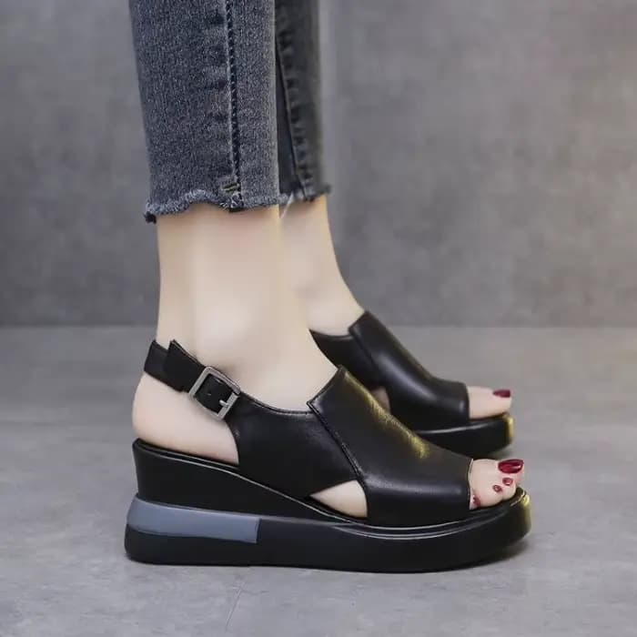 2025 femmes plate-forme sandales à talons compensés nouvel été