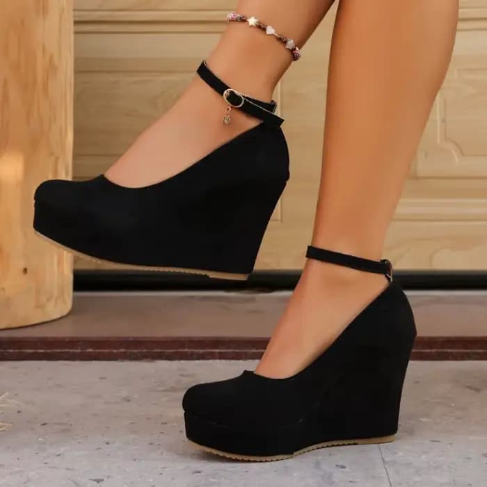 Chaussures simples à talons mi-hauts peu profonds pour femmes, grande taille, nouvelle collection d'automne