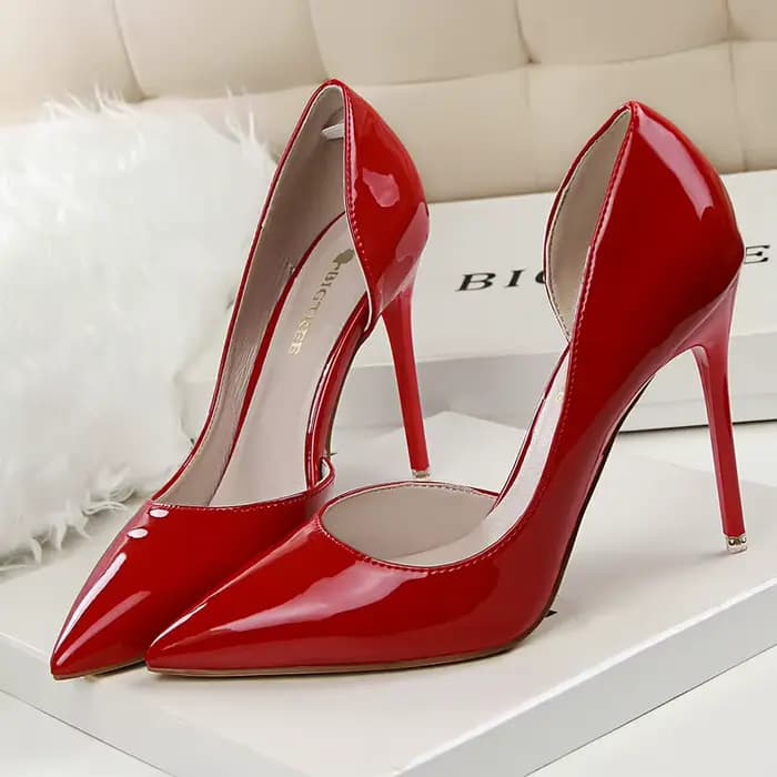 Escarpins jaunes à talons hauts 7.5cm 10.5cm pour femmes