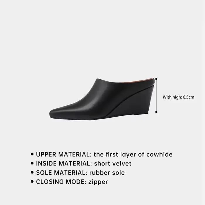 Ods Mules pour femmes 2025 pantoufles mocassins décontractés Pantofle diapositives bout carré bas sur une cale luxe nouveaux talons bloc couverture mode