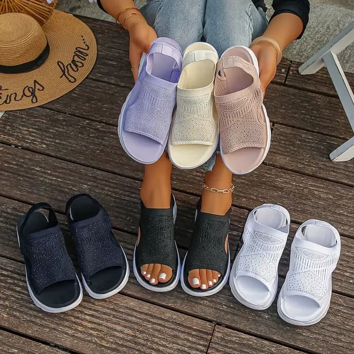 Sandales confortables et élégantes à enfiler