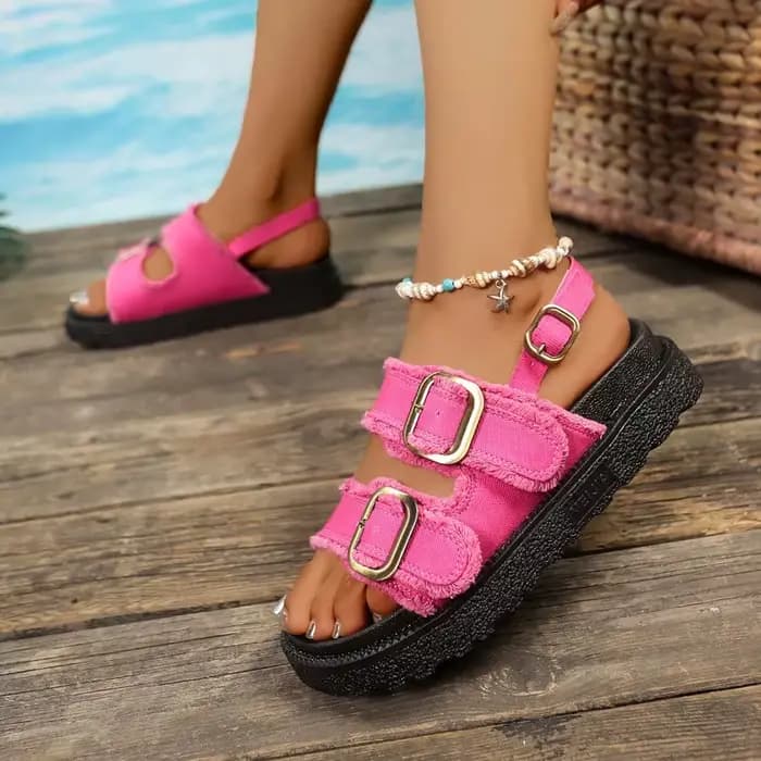 Sandales à plateforme de Cowboy pour femmes