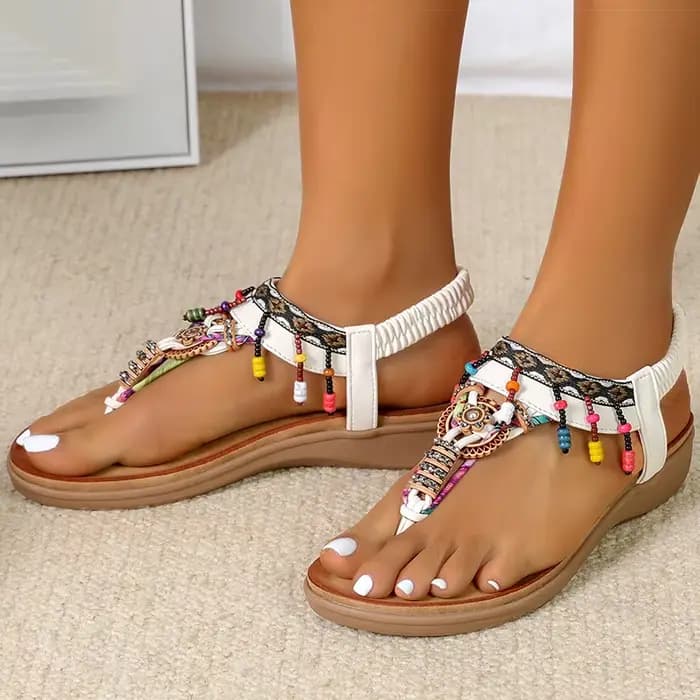Sandales femme talons bas