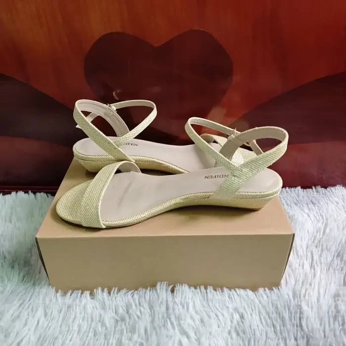 Or argent été femmes sandales compensées talons bas bout ouvert confort robe à bretelles bride à la cheville décontracté marche fête chaussures de mariage