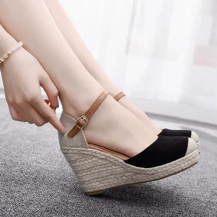 Sandales compensées d'été pour femmes à talon compensé