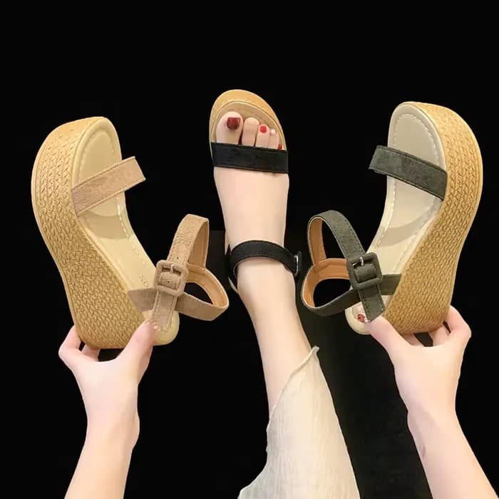 Sandales à plateforme compensée pour femmes