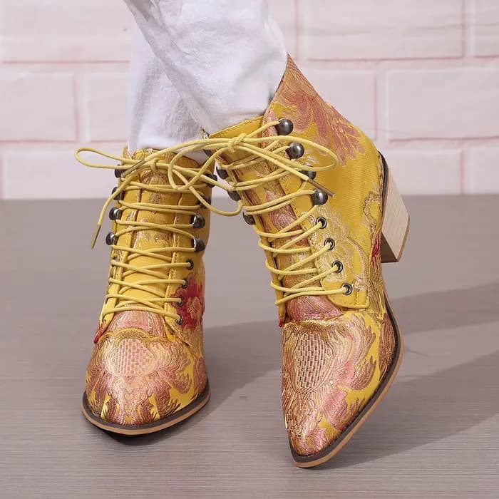 Bottines à bout pointu pour femmes