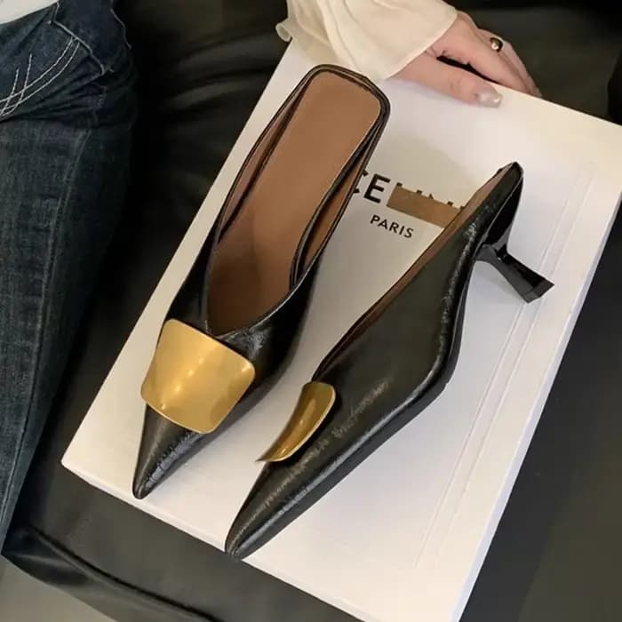 Chaussures de luxe pour femmes talons hauts Mules