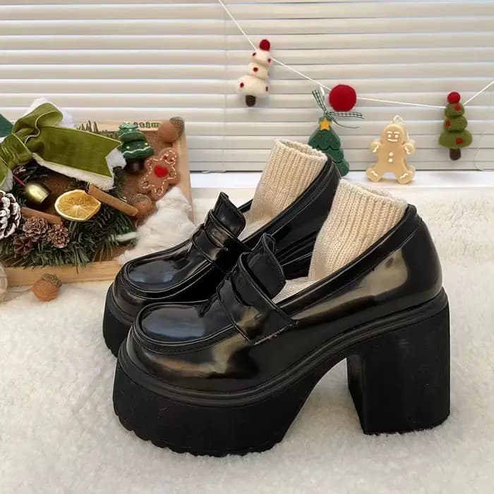 Mary Janes femmes oes Thi Bot rehaussant Faionable printemps automne rétro talons hauts romain Sle semelle en caoutchouc collée