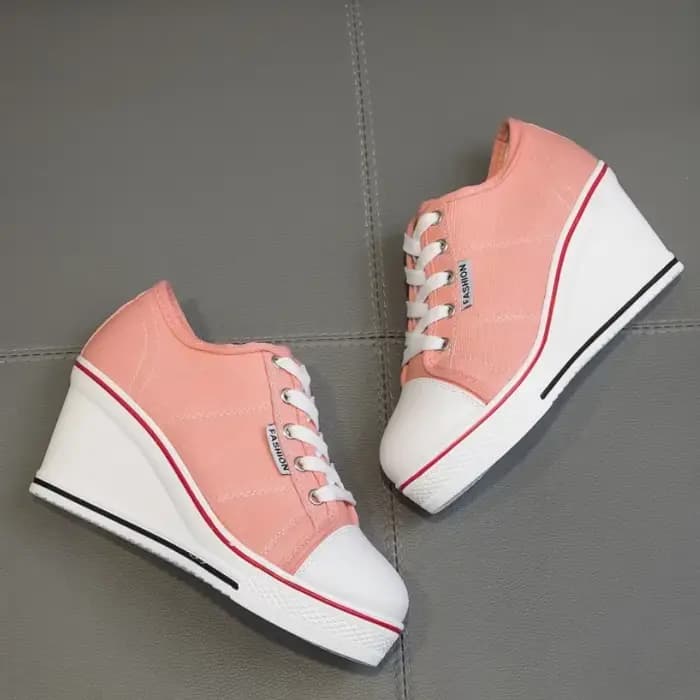 Chaussures femmes nouvelle femme toile compensée vulcaniser