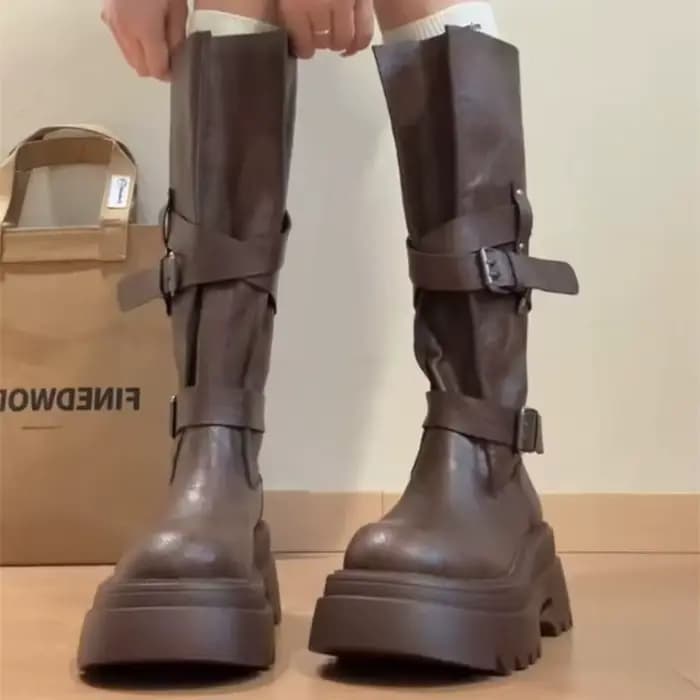 Bottes à talon épais pour femmes