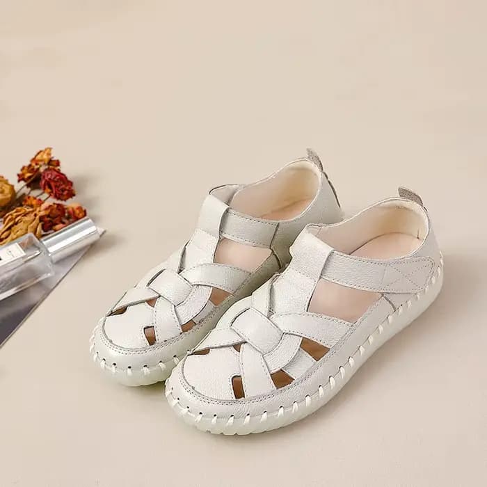 Nouvelles sandales de gladiateur en cuir véritable pour femmes chaussures orthopédiques dames