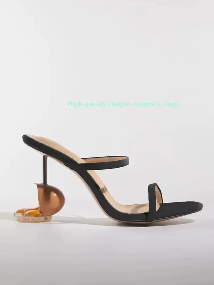Sandales d'été sexy françaises à talons uniques