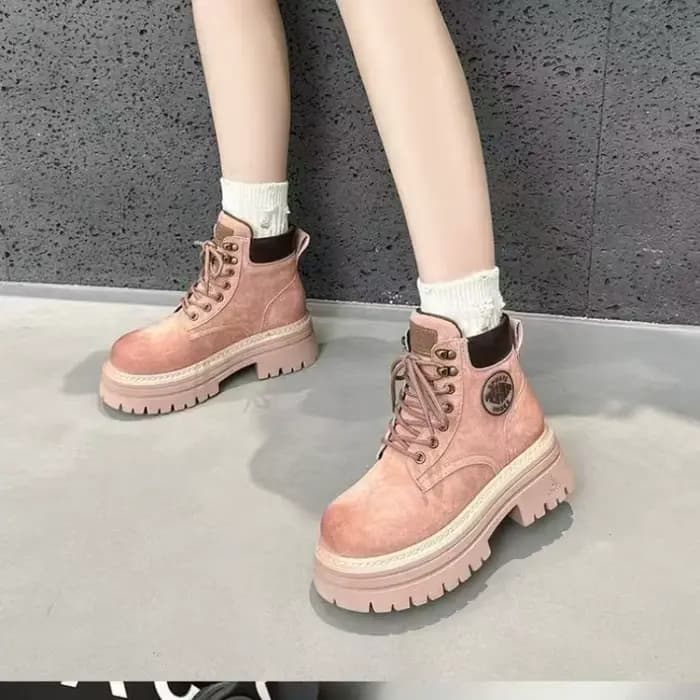Bottines courtes à talons mi-hauts pour femmes