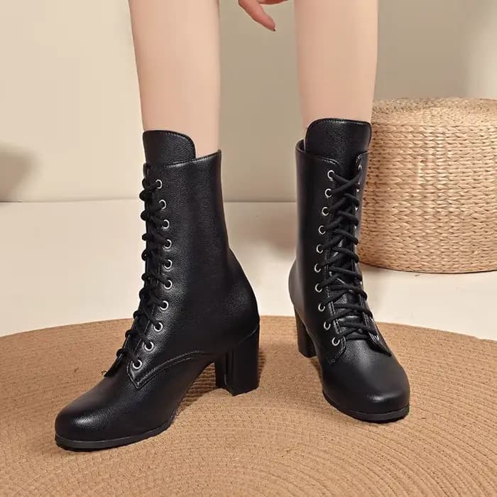 Bottines à talons carrés pour femmes