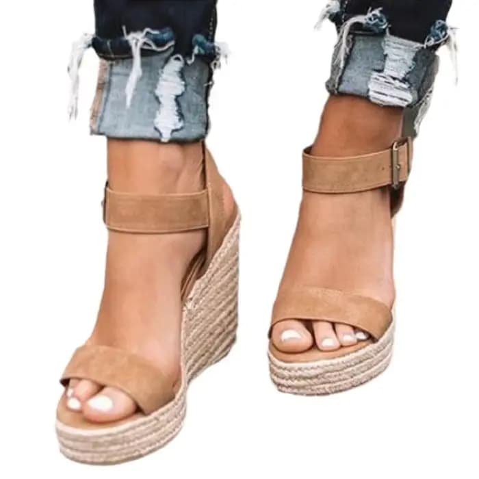 Sandales à talons compensés pour femmes