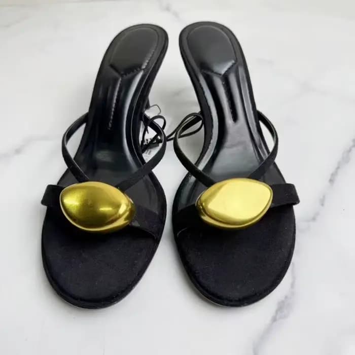 Sandales à talons ouvertes de luxe pour femmes