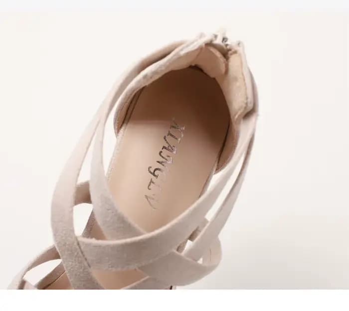 Sandales à talons en daim ZAROY pour femmes