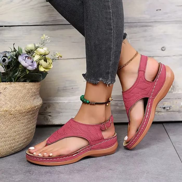 Chaussures à semelles compensées pour femmes, nouvelles sandales à talons hauts, Chaussures d'été, tongs à plateforme, 2025