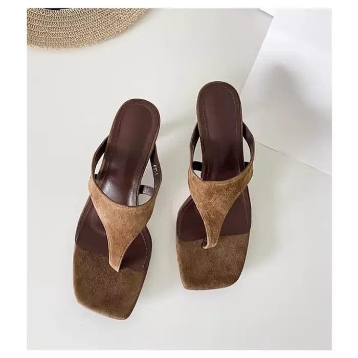 Sandales à talons aiguilles minimalistes rétro pour femmes
