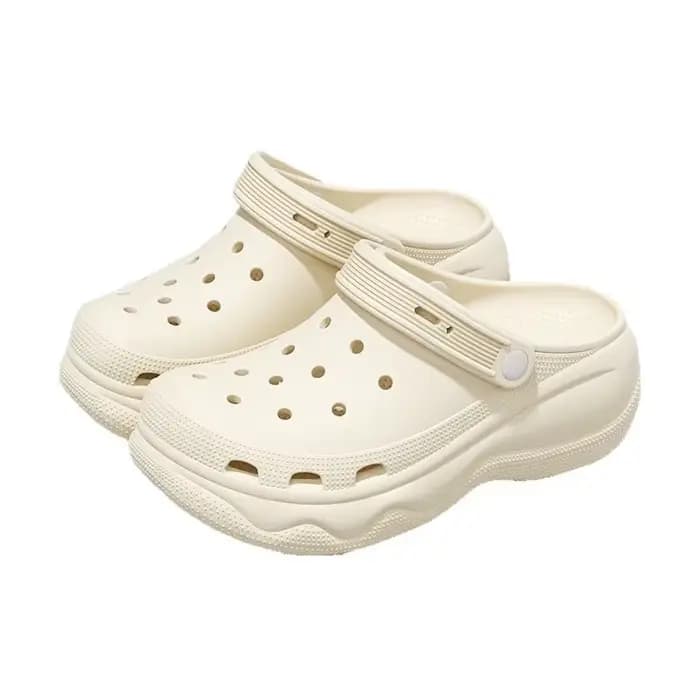 Sandales pour femmes à semelle épaisse style Crocs