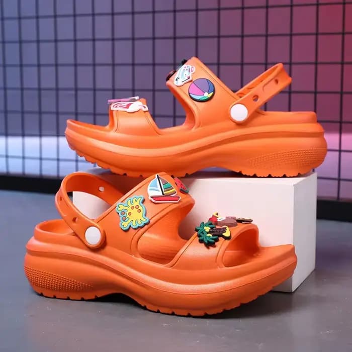 Sandales pour femmes 2023 coréen plate-forme compensée talons hauts dames chaussures en plein air plage Peep orteil antidérapant Sandalias De Mujer