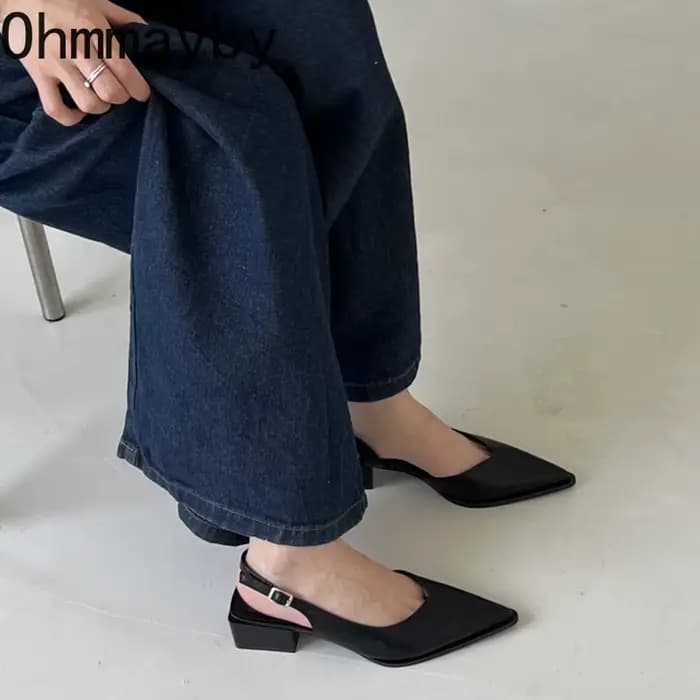 Sandales d'été à bout couvert pour femmes