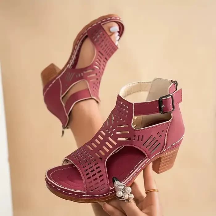Sandales à talons hauts pour femmes, nouvelles sandales rétro de style gladiateur, chaussures décontractées pour femmes, mode romaine, sandales élégantes pour femmes, sandales à plateforme pour femmes