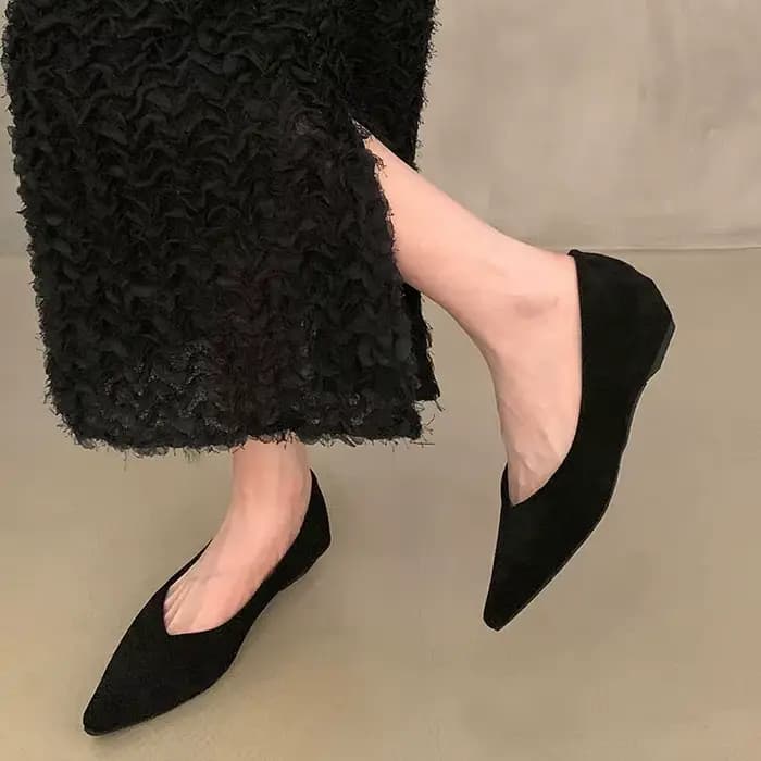 Escarpins à talons bas carrés pour femmes