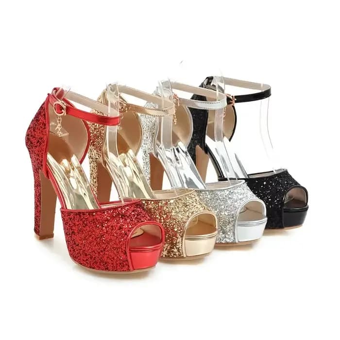 Sandales à plateforme à talons hauts pour femmes