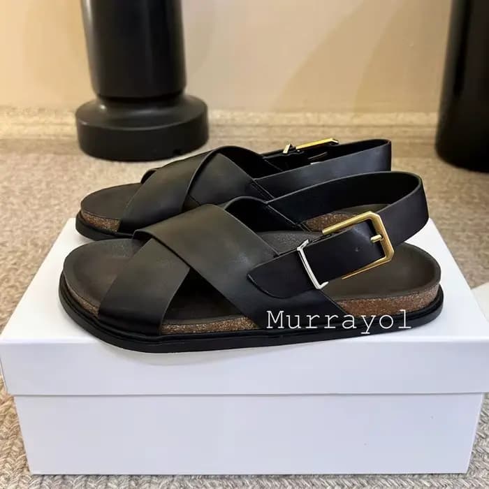 Sandales pour femmes en cuir véritable