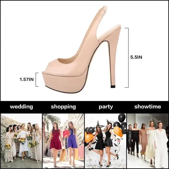 LOSLANDIFEN nouveau 14CM plate-forme Super talons hauts pour femme Sexy bout ouvert sandales gladiateur robe de soirée femmes chaussures grande taille 44