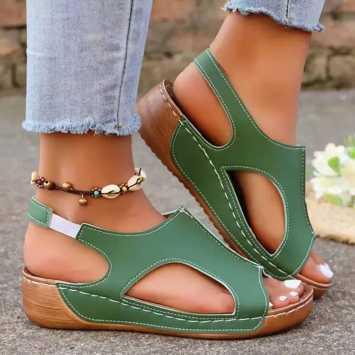 Sandales compensées confortables pour femmes
