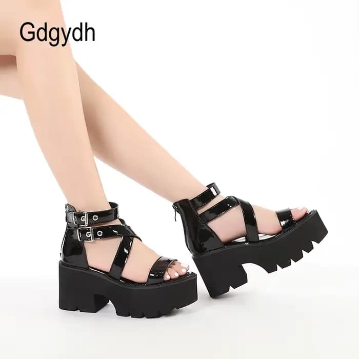 Gdgydh-Sandales à lanières de rinçage pour femmes