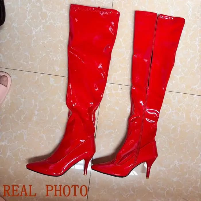 Bottes pointues à enfiler pour femmes